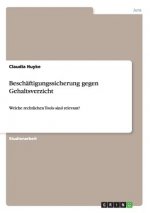 Beschaftigungssicherung gegen Gehaltsverzicht