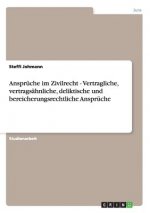 Anspruche im Zivilrecht - Vertragliche, vertragsahnliche, deliktische und bereicherungsrechtliche Anspruche