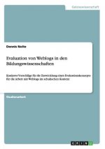 Evaluation von Weblogs in den Bildungswissenschaften