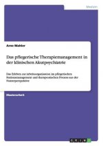 pflegerische Therapiemanagement in der klinischen Akutpsychiatrie