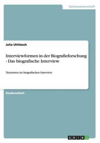 Interviewformen in der Biografieforschung - Das biografische Interview
