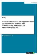Unterrichtsstunde NATO-Doppelbeschluss Sachgegenstand 
