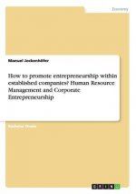 How to promote entrepreneurship within established companies? Human Resource Management and Corporate Entrepreneurship