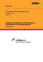 Bestellung, Anstellung und Abberufung von Vorstanden einer Aktiengesellschaft