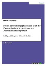 Welche Entwicklungsphasen gab es in der Pflegeausbildung in der Deutschen Demokratischen Republik?