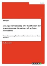 Jugoslawienkrieg - Die Reaktionen der internationalen Gemeinschaft auf den Staatszerfall