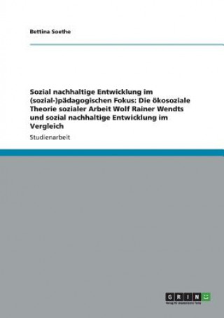 Sozial nachhaltige Entwicklung im (sozial-)padagogischen Fokus