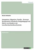 Integration, Migration, Familie - Konzept Kooperation Schulische Heilpadagogin mit Eltern von Kindern mit Lese-Rechtschreibeschwache