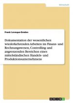 Dokumentation im Finanz- und Rechnungswesen, im Controlling und den angrenzenden Bereichen eines mittelstandischen Unternehmens