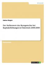 Stellenwert des Bezugsrechts bei Kapitalerhoehungen in OEsterreich 2000-2009