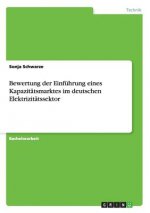 Bewertung der Einfuhrung eines Kapazitatsmarktes im deutschen Elektrizitatssektor