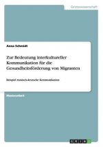 Zur Bedeutung interkultureller Kommunikation fur die Gesundheitsfoerderung von Migranten