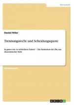 Trennungsrecht und Scheidungsquote