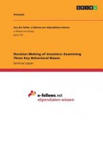 Decision Making of Investors: Examining Three Key Behavioral Biases
