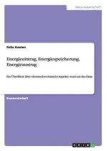 Energieeintrag, Energiespeicherung, Energieaustrag