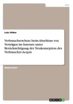 Verbraucherschutz beim Abschluss von Vertragen im Internet unter Berucksichtigung der Neukonzeption des Verbraucher-Acquis
