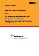 tatsachliche Berichterstattung uber immaterielle Vermoegenswerte