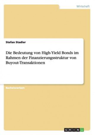 Bedeutung von High-Yield Bonds im Rahmen der Finanzierungsstruktur von Buyout-Transaktionen