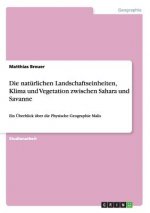 naturlichen Landschaftseinheiten, Klima und Vegetation zwischen Sahara und Savanne