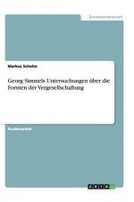 Georg Simmels Untersuchungen  ber Die Formen Der Vergesellschaftung