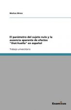 Par metro del Sujeto Nulo Y La Ausencia Aparente de Efectos That-Huella En Espa ol