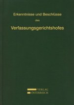 Erkenntnisse und Beschlüsse des Verfassungsgerichtshofes