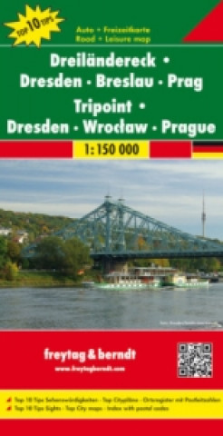 Dreiländereck Dresden, Breslau, Prag. Triple Frontera Dresde, Beslavia, Praga. Drielandenpunt Dresden, Wroclaw, Praag. Tripoint Dresden, Wroclaw, Prag