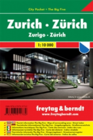 Freytag & Berndt Stadtplan Zürich. Zurich. Zurigo