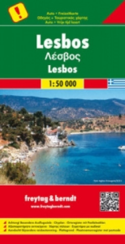 Lesbos, Special Places of Excursion Road Map 1:50 000
