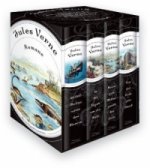 Jules Verne, Romane (20.000 Meilen unter den Meeren - In 80 Tagen um die Welt - Reise zum Mittelpunkt der Erde - Von der Erde zum Mond) (4 Bände im Sc
