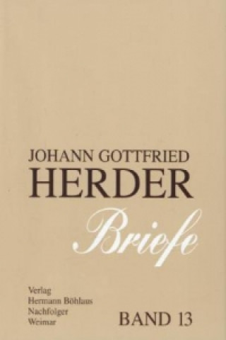 Johann Gottfried Herder. Briefe.