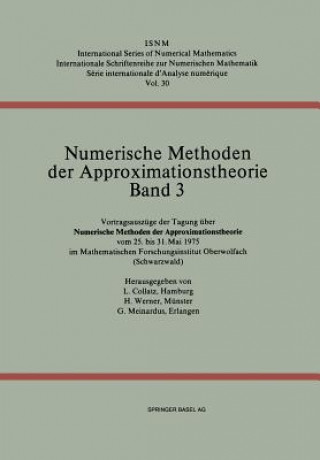 Numerische Methoden der Approximationstheorie/Numerical Methods of Approximation Theory