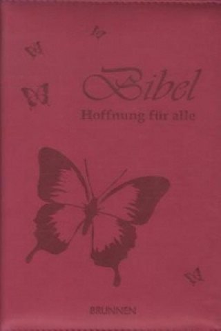 Hoffnung für alle, Pink & Silber Bibel, mit Reißverschluss