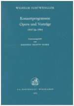 Konzertprogramme Opern und Vorträge 1947-1954