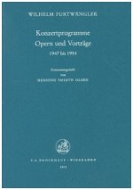 Konzertprogramme Opern und Vorträge 1947-1954