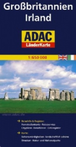 ADAC Länderkarte Großbritannien, Irland 1:650.000