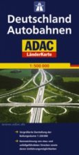 ADAC Karte Deutschland Autobahnen. German motorways
