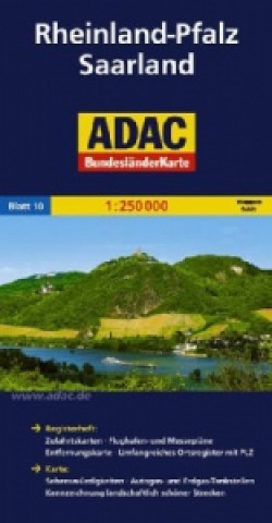 ADAC Karte Rheinland-Pfalz, Saarland