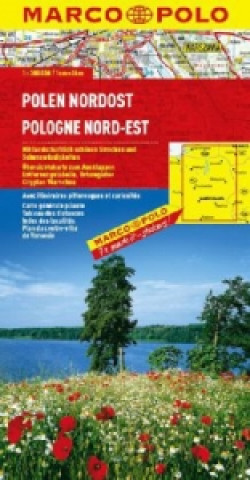 Marco Polo Karte Polen Nordost. Pologne Nord-Est. Polska Polnocno-Wschodnia; Poland North East