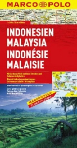 Marco Polo Karte Indonesien, Malaysia. Indonésie, Malaisie. Indonesia, Malaysia