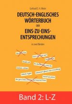 Deutsch-englisches Woerterbuch der Eins-zu-eins-Entsprechungen in zwei Banden