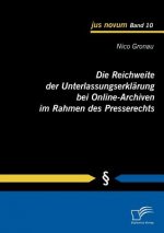 Reichweite der Unterlassungserklarung bei Online-Archiven im Rahmen des Presserechts