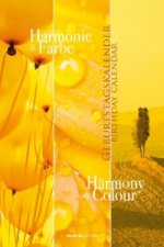 Geburtstagskalender Harmonie & Farbe - Wandkalender A4 - Jahresunabhängig. Birthday Calendar Harmony & Colour