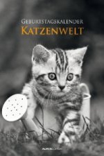 Geburtstagskalender Katzenwelt - Wandkalender A4 - Jahresunabhängig