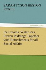 Ice Creams, Water Ices, Frozen Puddings Together with Refreshments for All Social Affairs