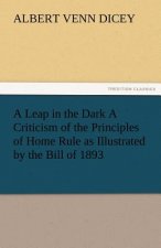 Leap in the Dark a Criticism of the Principles of Home Rule as Illustrated by the Bill of 1893