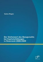 Stellenwert des Bezugsrechts bei Kapitalerhoehungen in OEsterreich 2000-2009