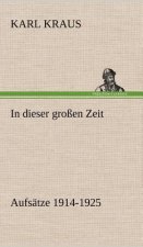 In Dieser Grossen Zeit - Aufsatze 1914-1925
