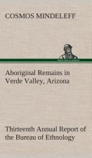 Aboriginal Remains in Verde Valley, Arizona Thirteenth Annual Report of the Bureau of Ethnology to the Secretary of the Smithsonian Institution, 1891-