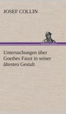 Untersuchungen uber Goethes Faust in seiner altesten Gestalt